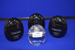 *Four Part Tester Bottles of Calvin Klein Obsessed