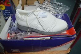 Pair of Gold Shoes Size: 6