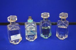 *Four Part Tester Bottles of Fragrances by Tiffany