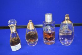 *Four Part Tester Bottles of Dior J' Adore etc.