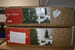 *One 6ft and One 7ft Eiger Christmas Trees