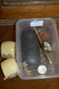 Collectible Items Including Napkin Rings, Spectacl