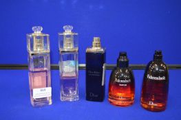 *Five Part Tester Bottles of Dior Fragrances