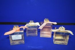*Four Part Tester Bottles of Chloe Fragrances
