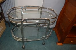 Glass & Chrome Tea Trolley