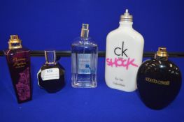 *Five Part Tester Bottles of Fragrances Including
