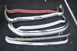 Seven Vintage Vehicle Bumpers