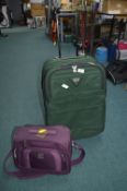 Antler Green Travel Case and a Trip Shoulder Bag