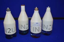 *Four Part Tester Bottles of Calvin Klein In 2 U