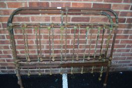 Victorian Cast Iron Foot and Headboard