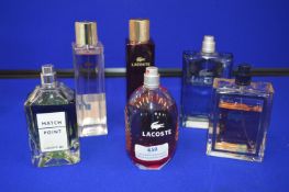*Six Part Tester Bottles of Lacoste Fragrances