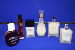 *Six Assorted Aftershave Balms and Body Milk etc.