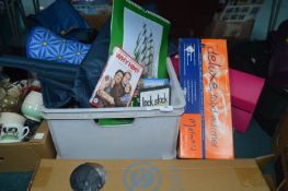 Box of Books, Food Warmer, File Wallet Case, etc.