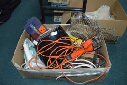 Electrical Items; Toaster, Iron, Splitter, Lamp, e