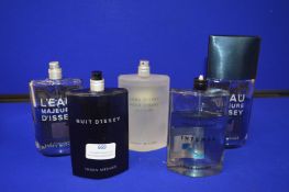 *Five Part Tester Bottles of Issey Miyake Gent's F