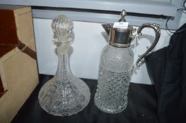 Decanter and a Claret Jug