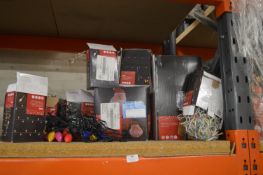 *Inflatable Santa, Lantern, Festoon Lights, and Tr