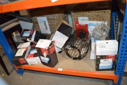 *Shelf of Various Christmas Decorations, Lights, e