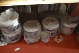 *Four Tubs of Dulux Mixed Paint and One Tub of No