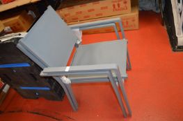 *Two Grey Patio Chairs