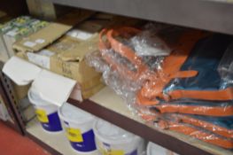 *Shelf of Beermats, Boxes, and Bags