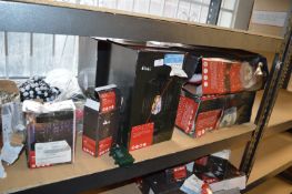 *Shelf of Christmas Decorations, Lights, etc.