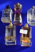 Five Bottles of Assorted Fragrances