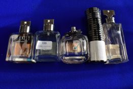 Five Bottles of Assorted Fragrances