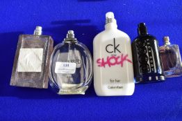 Five Bottles of Assorted Fragrances