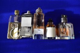 Five Bottles of Assorted Fragrances