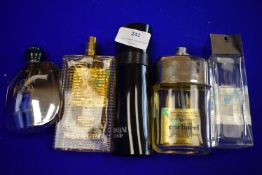 Five Bottles of Assorted Fragrances
