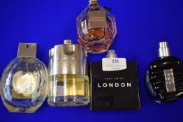 Five Bottles of Assorted Fragrances