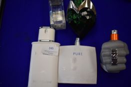 Five Bottles of Assorted Fragrances