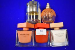 Five Bottles of Assorted Fragrances