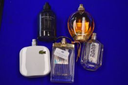Five Bottles of Assorted Fragrances