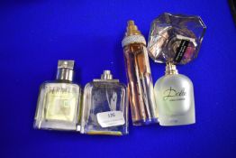 Five Bottles of Assorted Fragrances