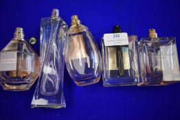 Five Bottles of Assorted Fragrances