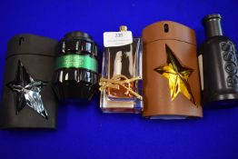 Five Bottles of Assorted Fragrances