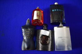 Five Bottles of Assorted Fragrances