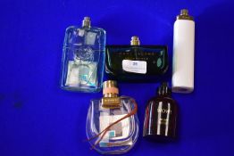 Five Bottles of Assorted Fragrances