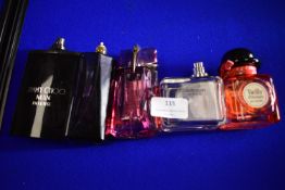 Five Bottles of Assorted Fragrances