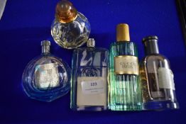 Five Bottles of Assorted Fragrances