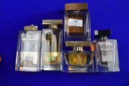 Five Bottles of Assorted Fragrances