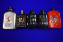 Five Bottles of Assorted Fragrances