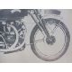A very large circa 1970s scale study of a Vincent in side profile, 73 1/4 x 42". - Image 3 of 6