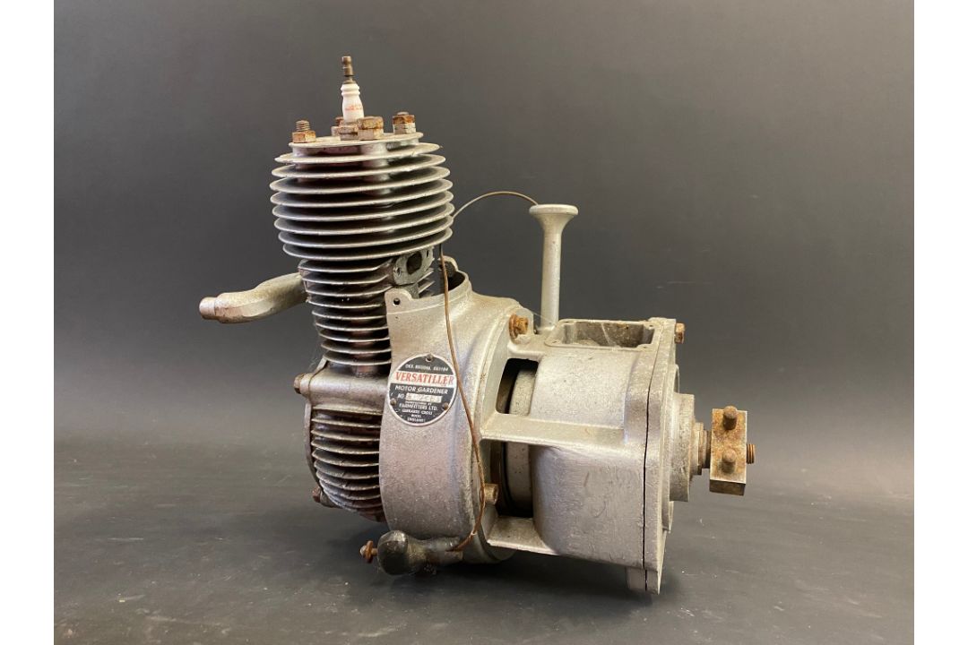 A Vincent two-stroke industrial engine marked Versatiller Motor Gardener. - Image 3 of 4