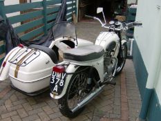 1963 Triumph 350 Tiger 90 Combination Reg. no. DMV 378A