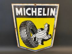 A small Michelin pictorial enamel sign, 12 1/2 x 16 1/2