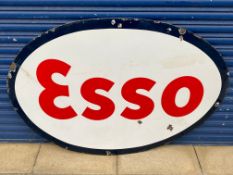 A large Esso oval enamel sign, 60 x 40