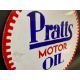 A Pratts Motor Oil circular double sided enamel sign, in good condition, 21" diameter. - Image 5 of 6